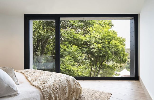 portes en verre minimaliste