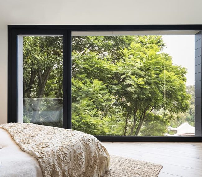 portes en verre minimaliste