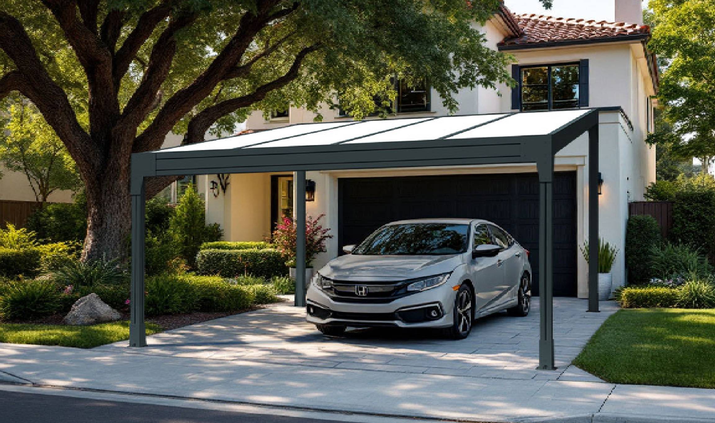 Carport et pergola Mitjavila en Suisse